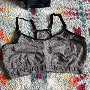 Kindred Bravely Black and Gray Women's Nursing Bra
